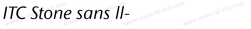 ITC Stone sans ll字体转换
